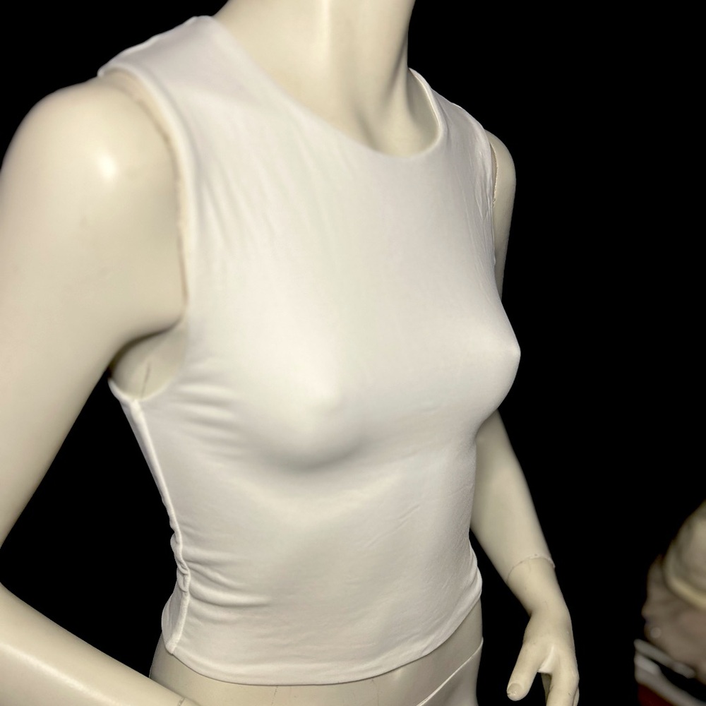 Babaton Sleeveless White Top
